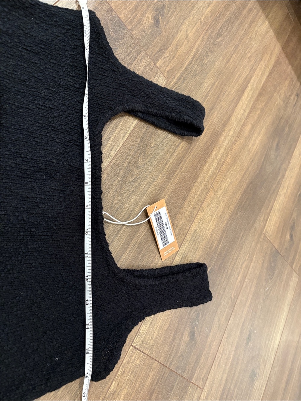 Poppy Barley Black Cotton Linen Knit Tank - Picture 8 of 9
